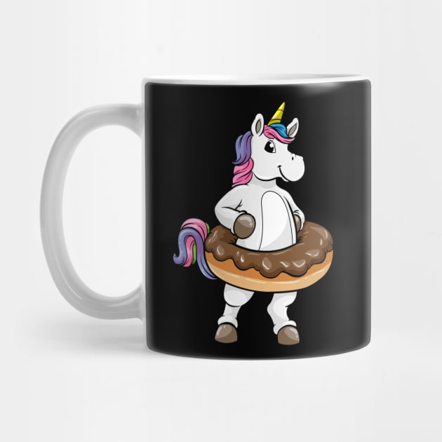 Unicorn with chocolate donat by Markus Schnabel